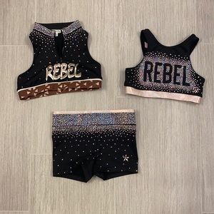 Rebel athletic set; 2 sports bras and 1 spanx
